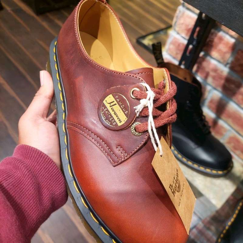 SEPATU DOCMART DR MARTENS 1461 HORWEEN LEATHER BROWN MIE SIZE 36 43 NEW ORIGINAL
