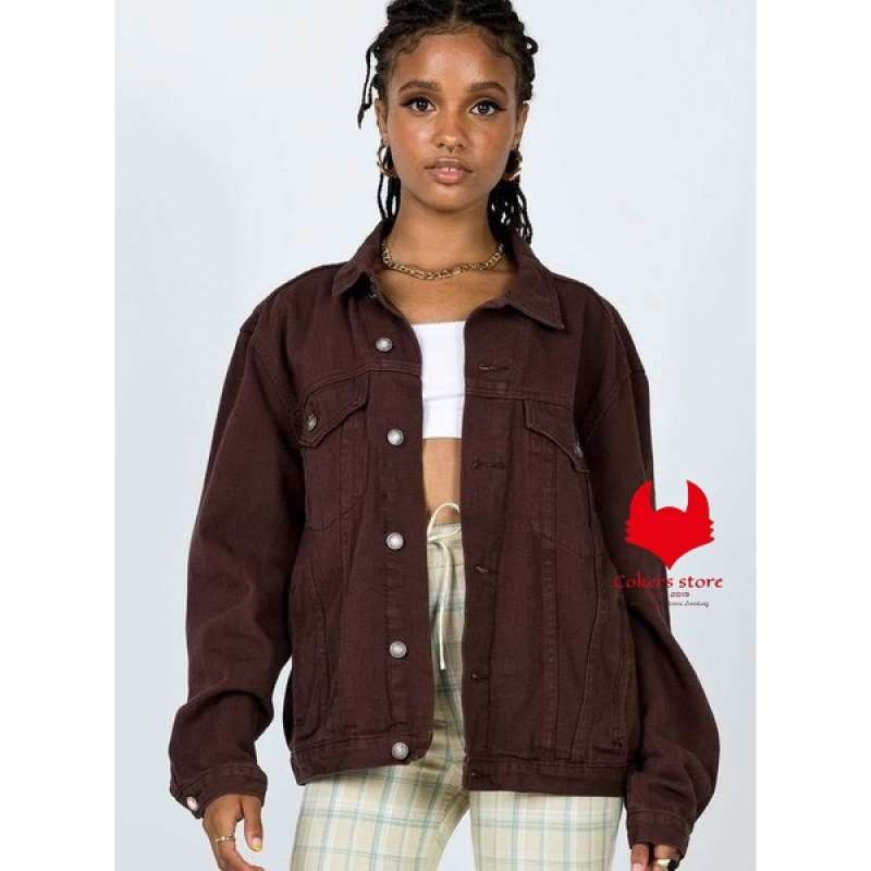 Jaket jeans oversize best sale