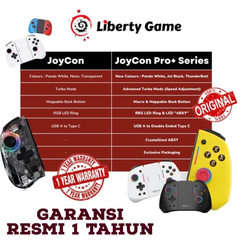 Nintendo Switch Omelet Joycon Joy Con Stik Pro+ Series Controller Pad