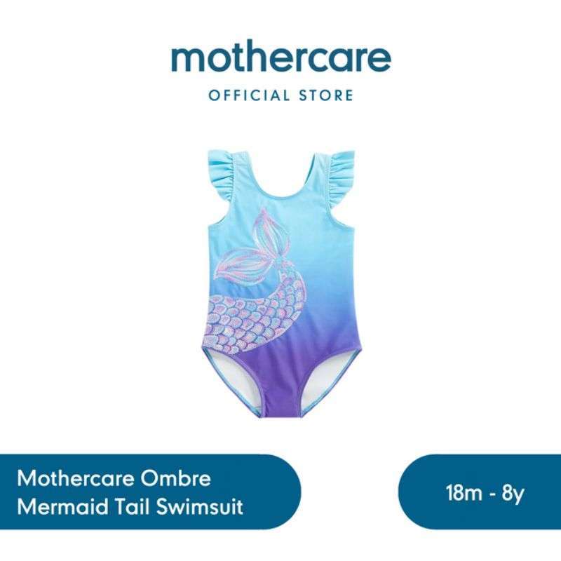 Jual Mothercare Ombre Mermaid Tail Swimsuit Pakaian Renang Anak