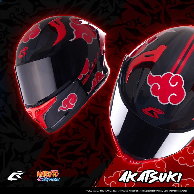 Jual Bilmola Helmet X Naruto Collaboration Akatsuki Size Xl Di