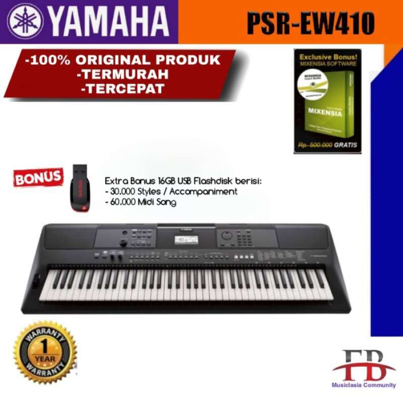 Yamaha psr store ew410 midi