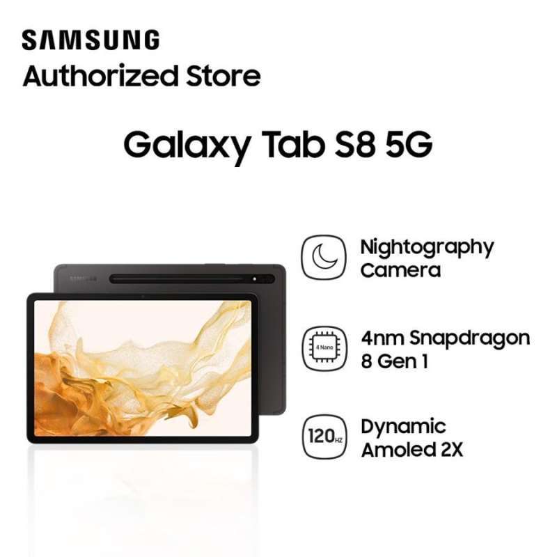 Jual Samsung Galaxy Tab S8 5G 8/128GB - Graphite di Seller Alibaba Original  Store Official Store - Alibaba Original Store Kawi - Kota Malang