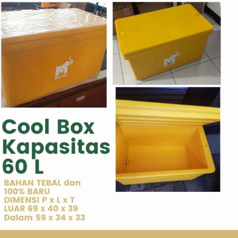 Promo Cooler Box Ice 60 Liter Cool Box Kotak Boks Box Es