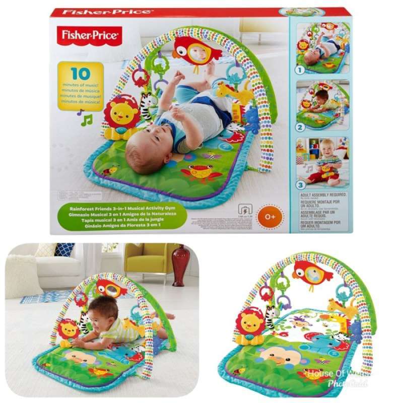 Fisher price rainforest friends 3 in 1 musical activity gym on sale