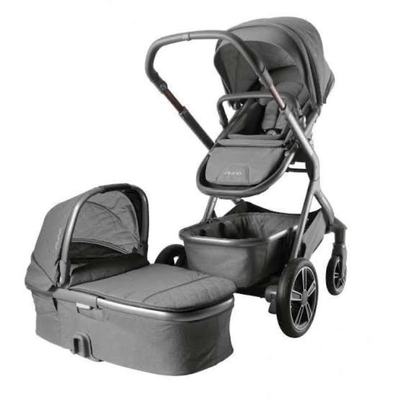 Promo Bundle Stroller Nuna Demi Grow Basinet (aspen,caviar,frost