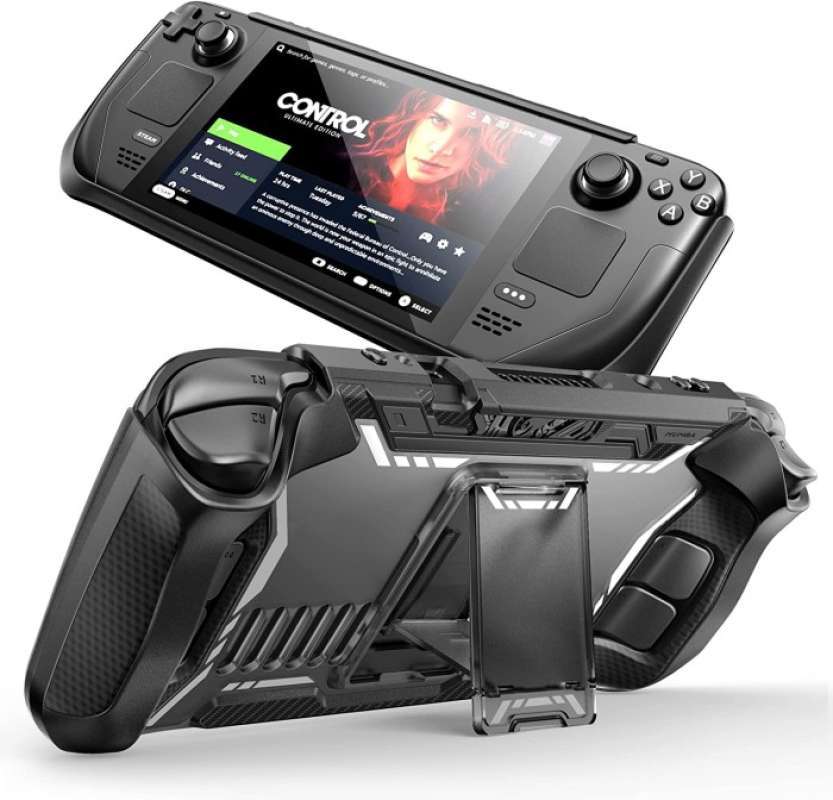 Case Steam Deck SteamDeck 2022 Supcase Mumba Blade TPU Grip Protective Black