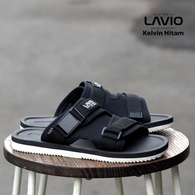 Promo Lavio Sendal Pria Sendal Casual Kasual Sendal Gunung Sandal Jogger  Kelvin Original - 41 HITAM Diskon 25% di Seller Supervice ID - Gempolsari,  Kota Bandung | Blibli