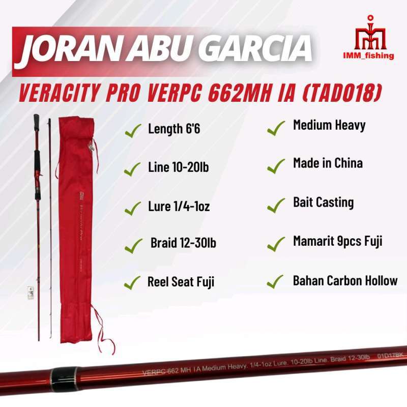 Jual Joran Abu Garcia Veracity Pro Tongkat Pancing Fishing Rod