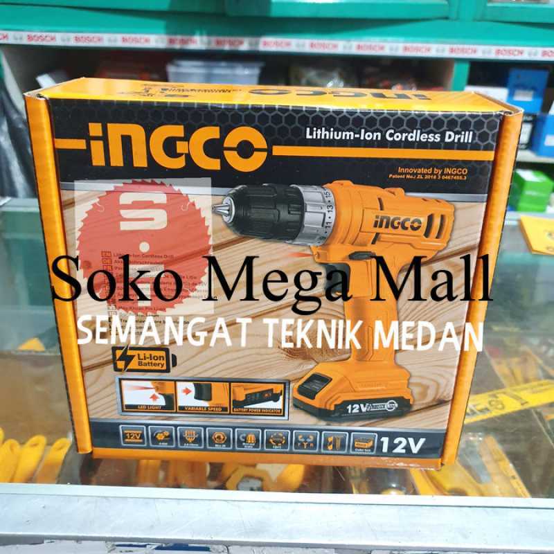 Promo Murah MESIN BOR BESI KAYU LITIUM BATERAI CORDLESS DRILL 10mm