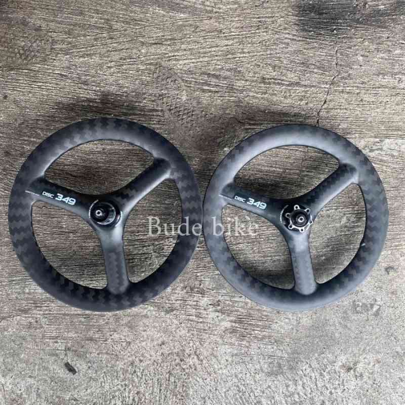 Jual wheelset nautilus ukuran 16 349 carbon 3 spoke discbrake