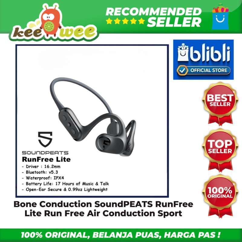 Jual Headset Bluetooth Bone Conduction Soundpeats Runfree Lite