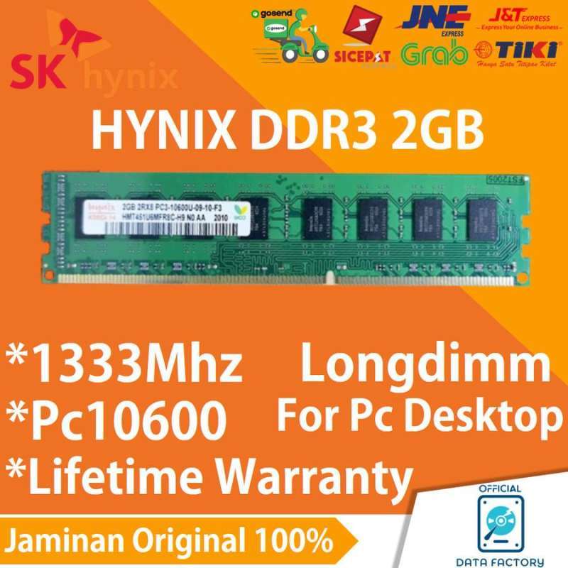 RAM HYNIX LONGDIMM DDR3 2GB PC10600 1333Mhz MEMORY PC NEW GB DDR