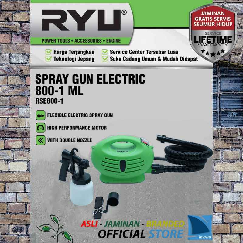 Alat Cat Semprot Listrik 650 Watt 800 ml Spray Gun Electric RYU