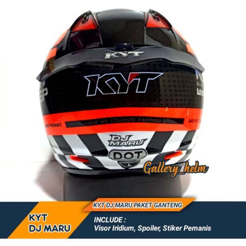 Promo Helm Custom Helm Kyt Dj Maru Motif 11 Red Flo Diskon 23