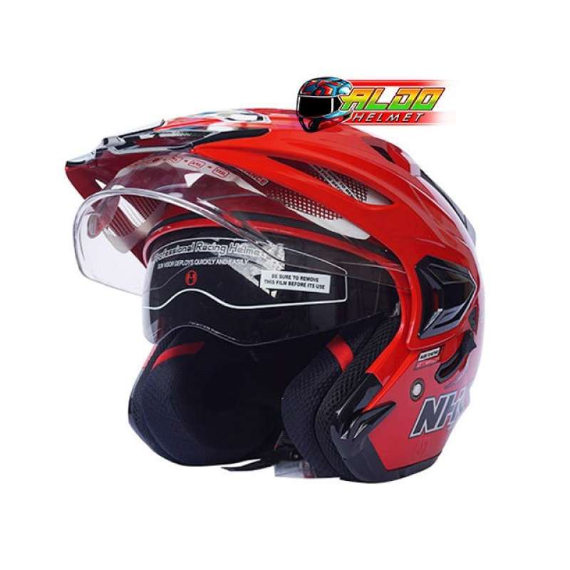 Promo Nhk Ori Predator Helm Nhk Predator Fire Red Nhk Helmet 2