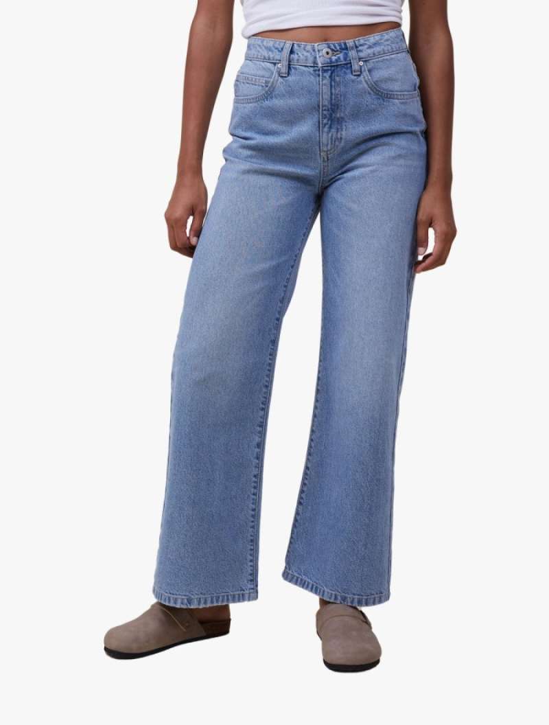 Jual Cotton On - Celana Jeans Wanita - Wide Leg Jean Asia Fit