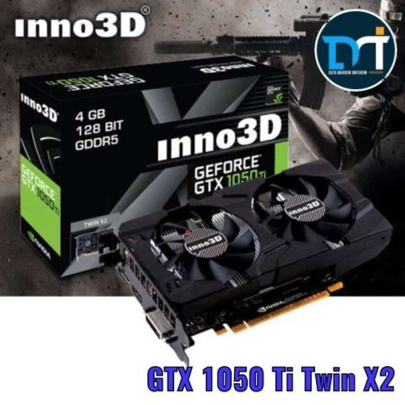 Promo Inno3D Geforce Gtx 1050 Ti X2 4Gb Gddr5 128Bit Dual Fan