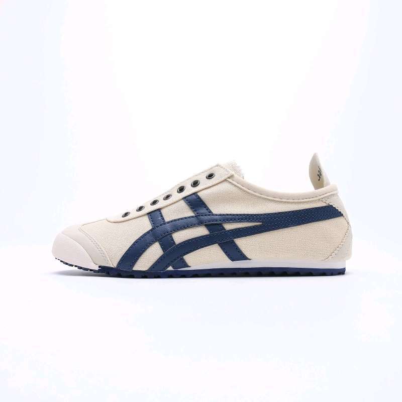 Onitsuka tiger slip on cream navy outlet