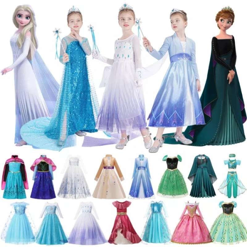 Baju princess elsa frozen shop