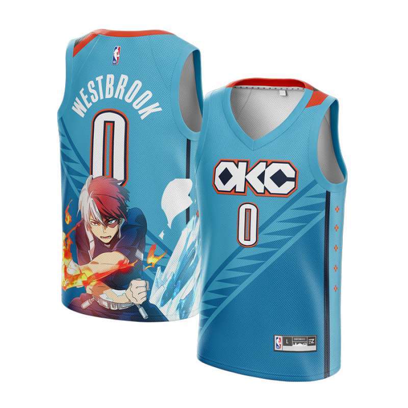 Jual Jersey Russell Westbrook OKC Thunder ANIME Swingman Basket