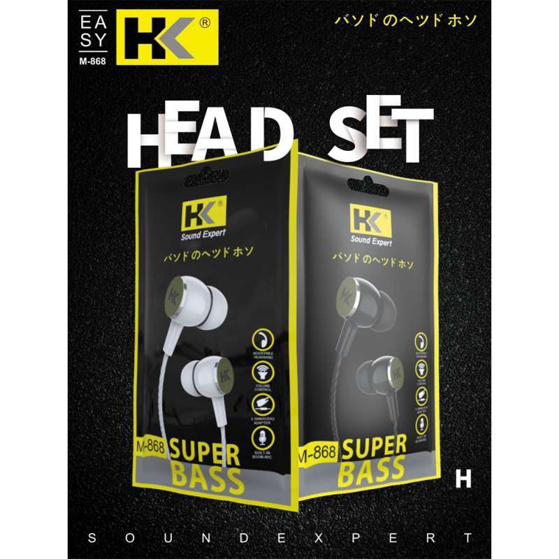 HK Earphone 868 Original Handsfree Extra Bass HK868