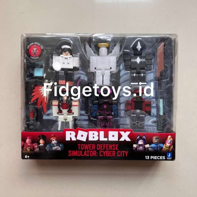 ROBLOX Tower Defense Simulator Cyber City Playset with Cyber Angel NEW