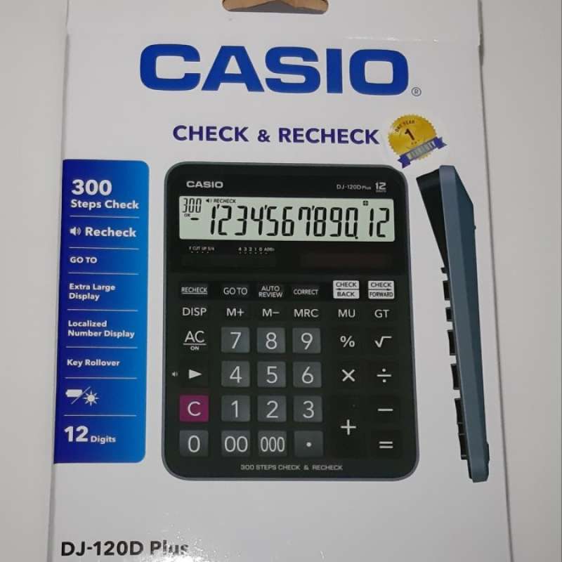Promo Kalkulator CASIO DJ 120D Plus 12 Digit Diskon 23 di Seller