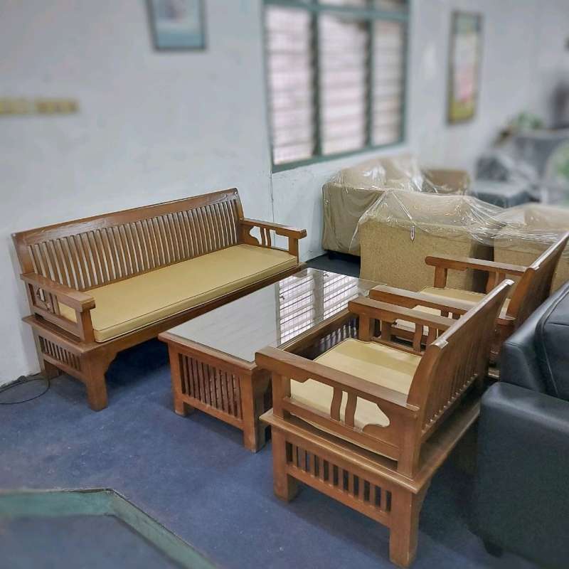 Set cheap sofa kayu