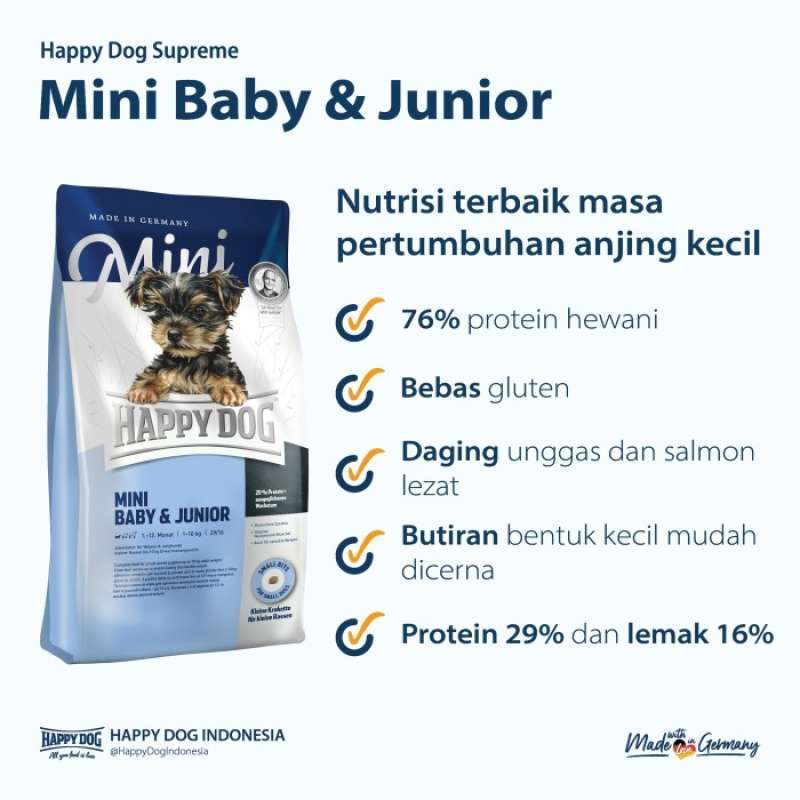 Happy dog mini baby & shop junior 4kg