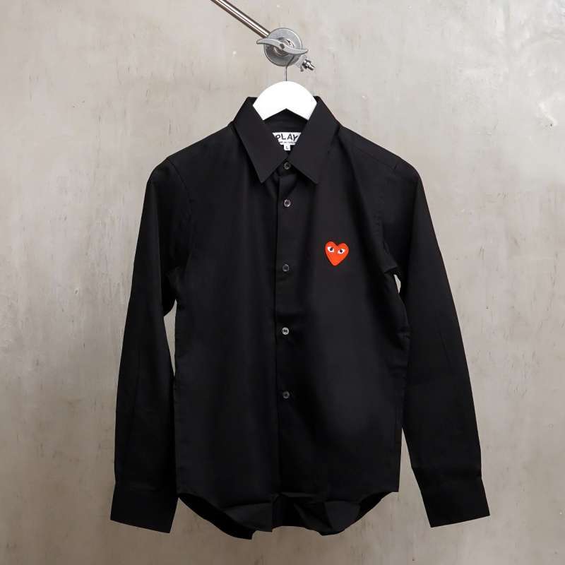 Jual Kemeja Cdg Play Red Heart Black Long Shirt 100 Original M Di Seller Hypesneaker.idn Official Store Hypesneaker.id Kota Semarang Blibli