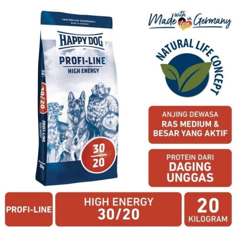 Promo Happy Dog Profi line High Energy 20kg Makanan Anjing