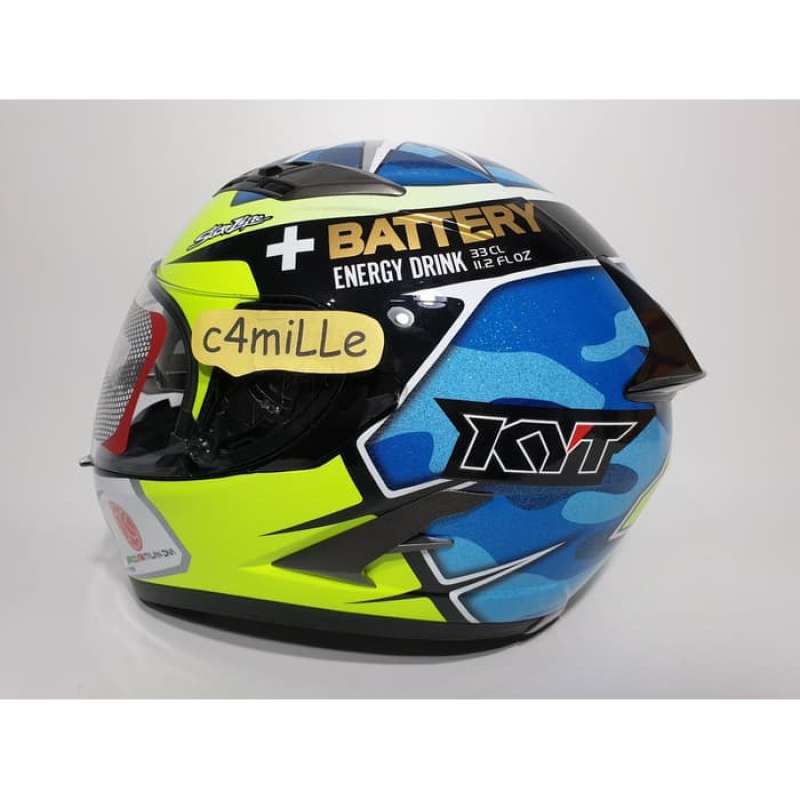 Promo HELM KYT VENDETTA 2 SE ALEIX ESPARGARO 41 BLUE Double Visor