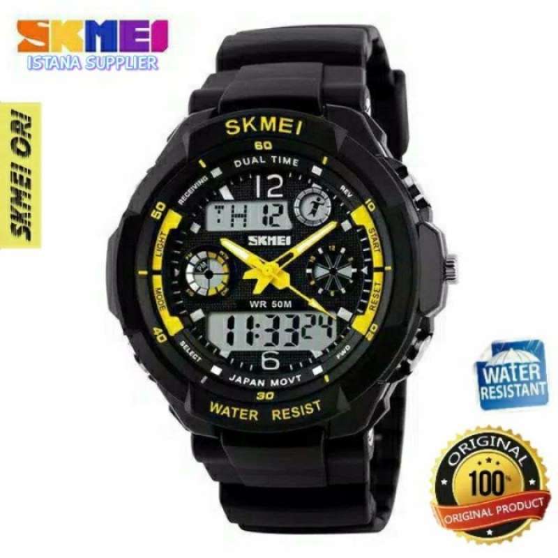 Jual JAM TANGAN ANAK LAKI COWOK TERBARU KEREN ANTI AIR LED SKMEI