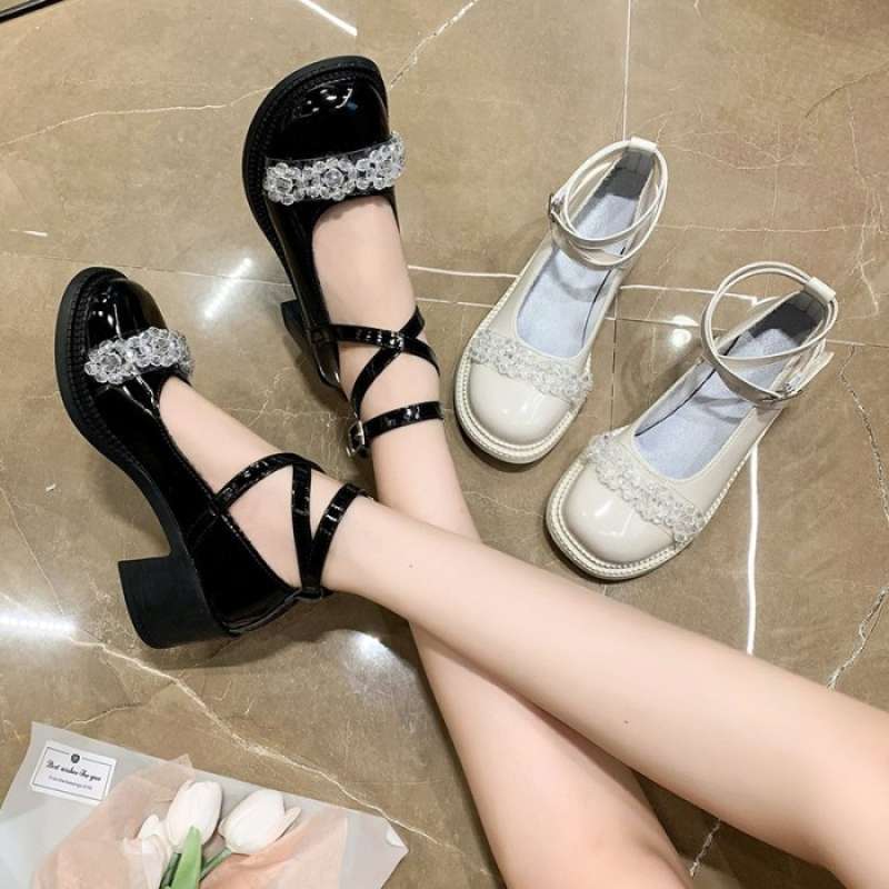 Promo Sepatu Docmart Wanita High Heels Tinggi Korean Style SK 026