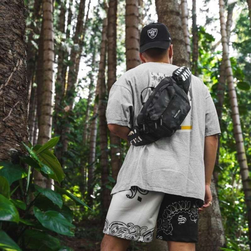 Jual Private Label Black Camo Sling Back Waist Bag Di Seller Supermart Market Cengkareng Timur Kota Jakarta Barat Blibli