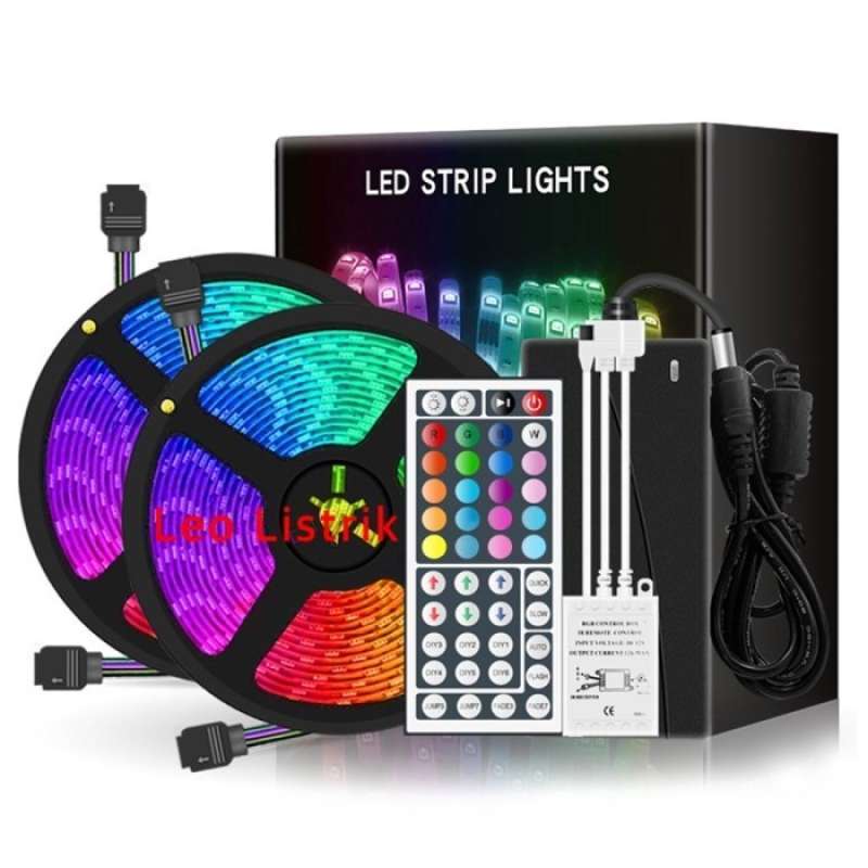 Promo LAMPU LED STRIP RGB REMOTE 5050 10M SENSOR HP LED SENSOR