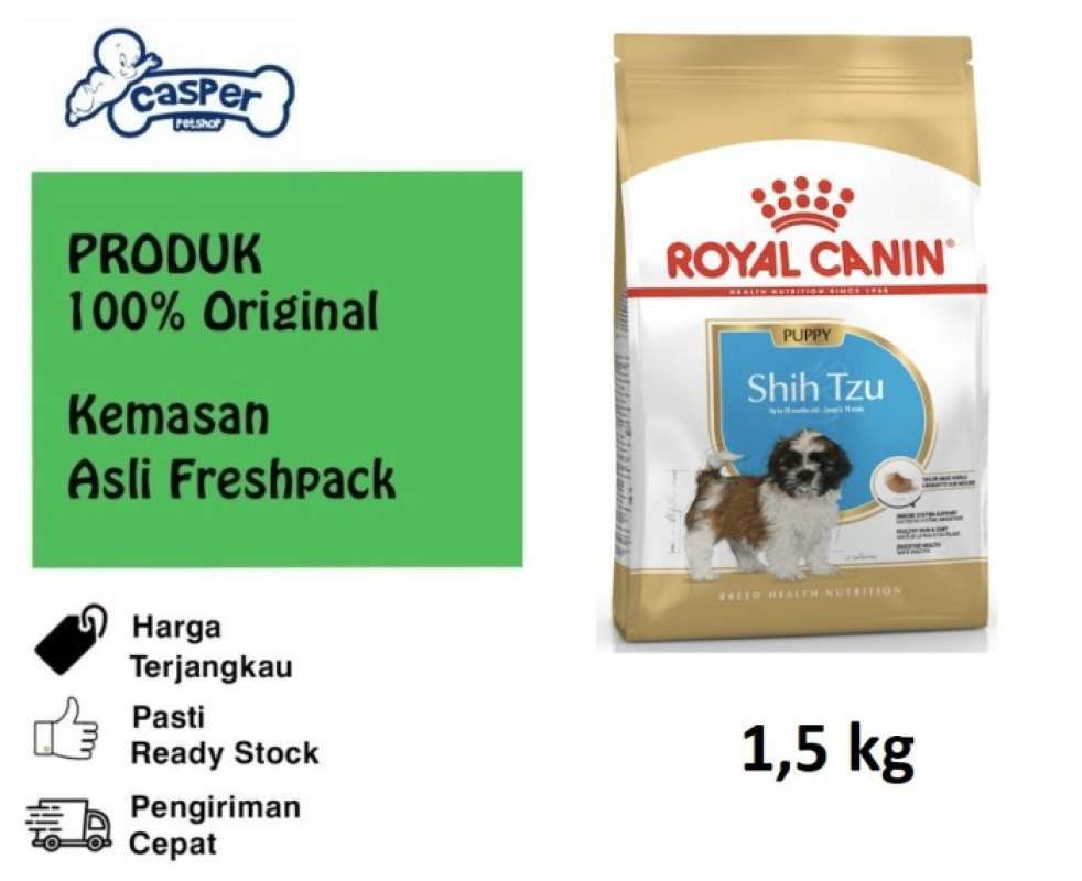 Promo Royal Canin Shih Tzu Junior 1.5kg Promo Price Diskon 33