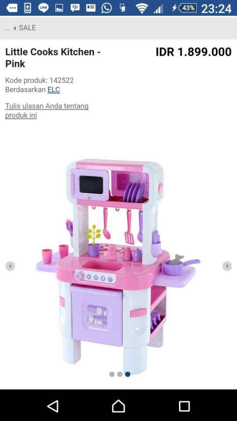 Promo Elc Little Cook Kitchen Set Diskon 23 di Seller Prasywa