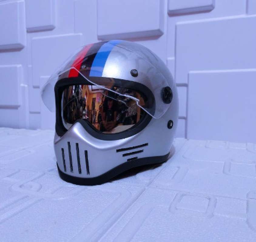 Jual HELM CAKIL SIMPSON M30 CUSTOM RETRO CLASIC FULL FACE di