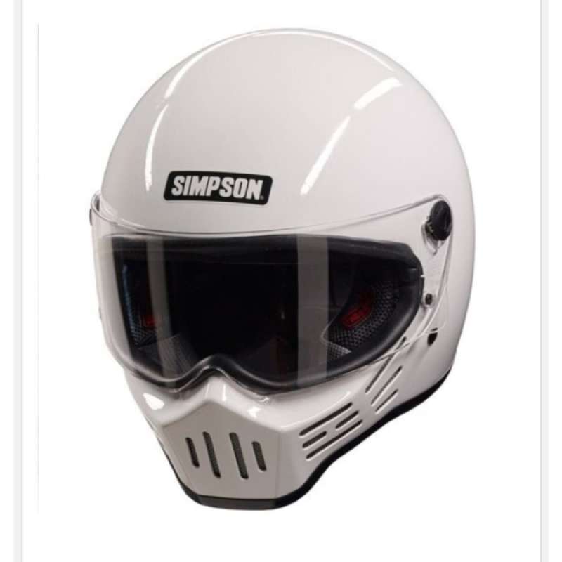 Jual Simpson M30 Bandit White Helm Full Face Helm Classic Ori