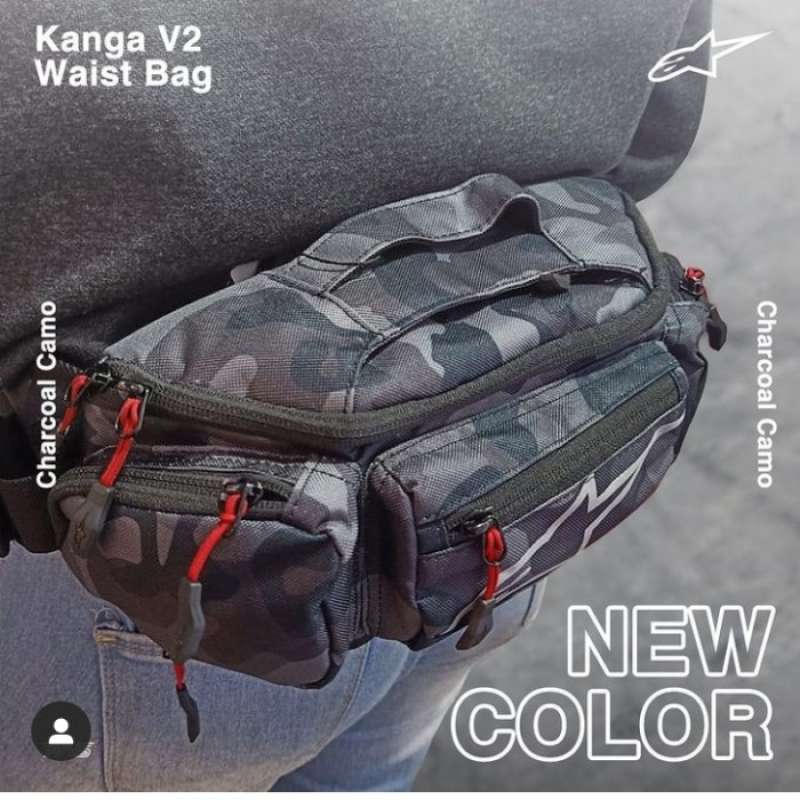 Promo Waist Bag Alpinestars Kanga V2 Charcoal Camo Diskon 23 di
