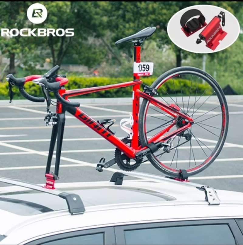 RAK SINGLE SEPEDA DI MOBIL ROCKBROS XL1001 CAR ROOF TOP BIKE CARRIER SEAESAW