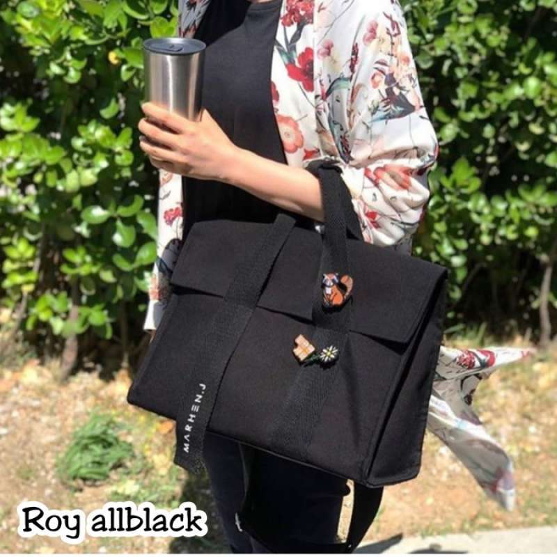 Marhen j roy bag all black top