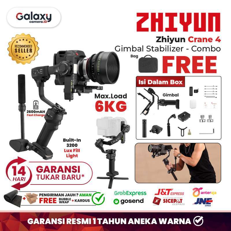 Zhiyun Crane Combo Gimbal Kamera Stabilizer Axis Crane4 Resmi