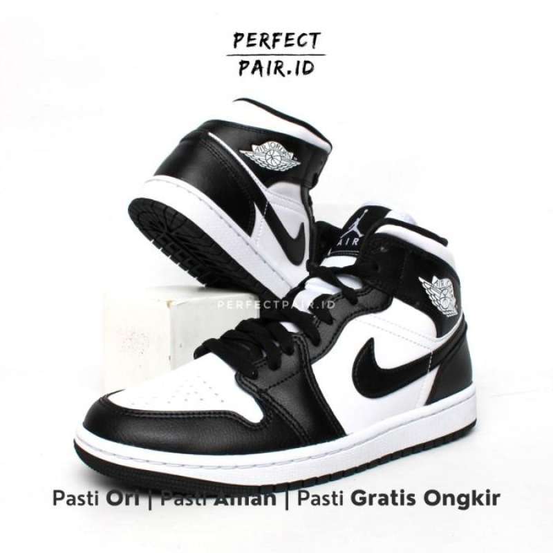 Jual Air Jordan 1 Mid Black White Panda w 100 Original Bnib Di Seller Perfectpair Sneakers Perfectpair Sneakers Kota Jakarta Barat Blibli