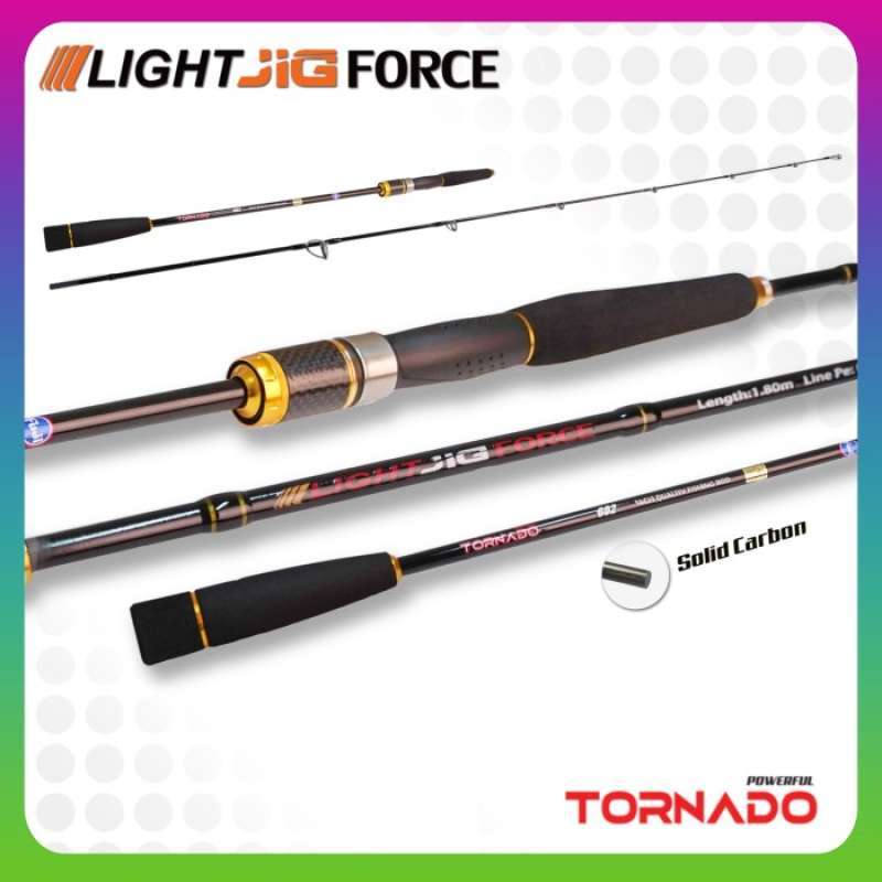Joran Tornado Light Jig Force 165, 175, & 180cm Slow Jig Spinning - 165cm  TERJAMIN