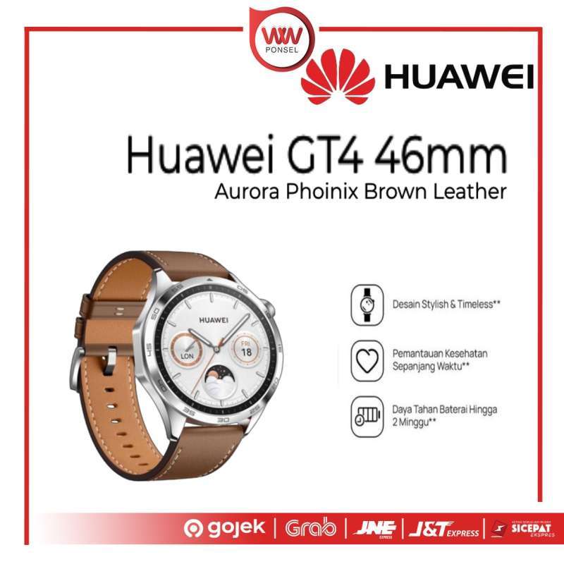 Jual Watch Huawei GT4 46mm Aurora Phoinix Brown Leather Garansi Resmi di  Seller wwponsel_hangtuah Official Store - WW ponsel, depan SPBU - Kota  Pekanbaru
