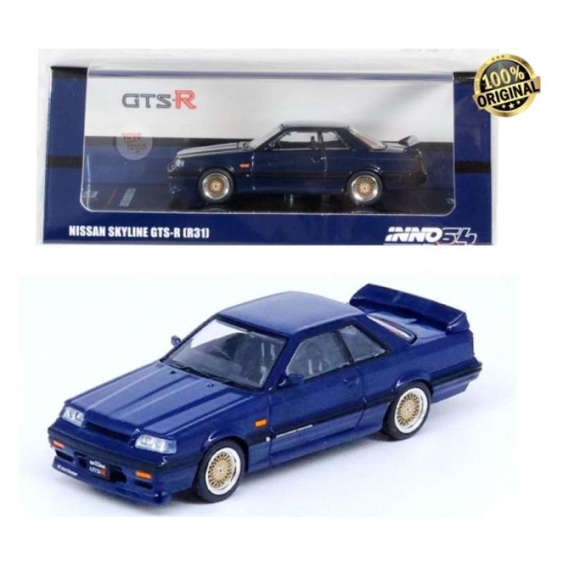 Promo INNO64 NISSAN SKYLINE GTS R R31 DARK BLUE INNO DIECAST 1 64