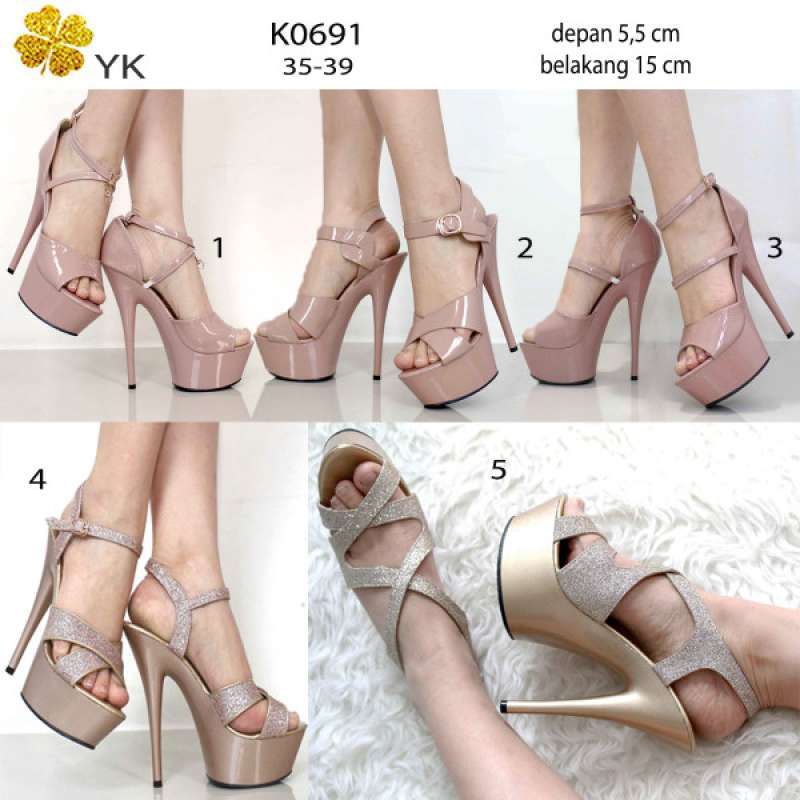 Sepatu heels 15 cm new arrivals
